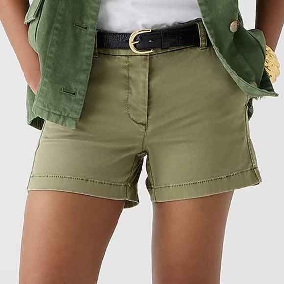 J. Crew stretch chino short size 4 green - Picture 3 of 10
